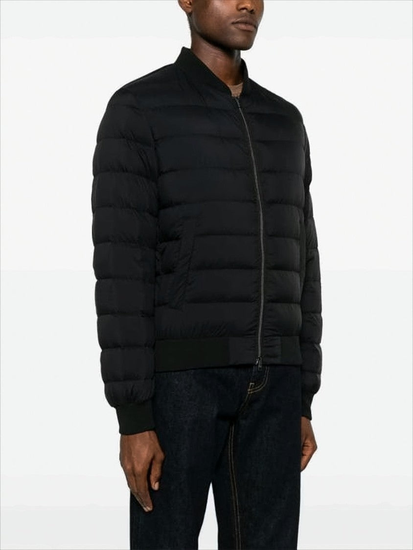 Herno Quilted Bomber Jacket With Goose Down Fill