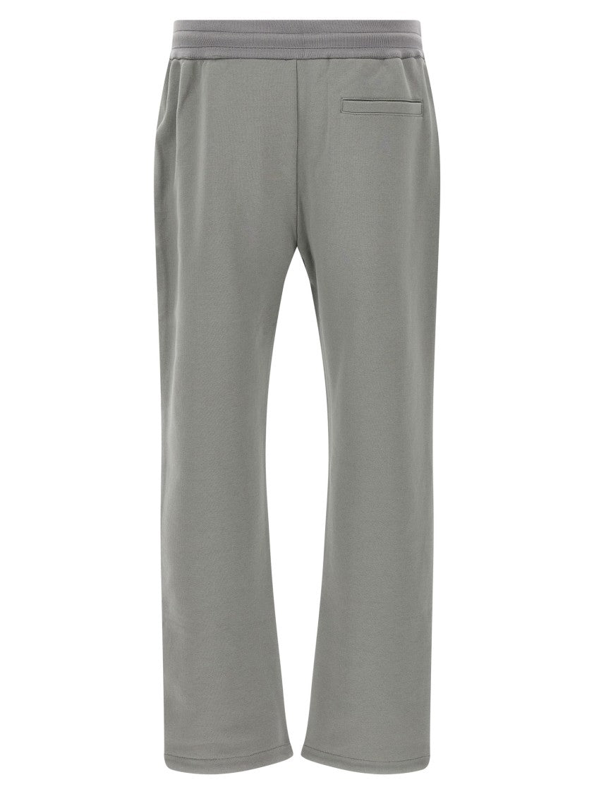 Kiton Gauze Cotton Tracksuit With Contrast Bands And Wide Leg Joggers