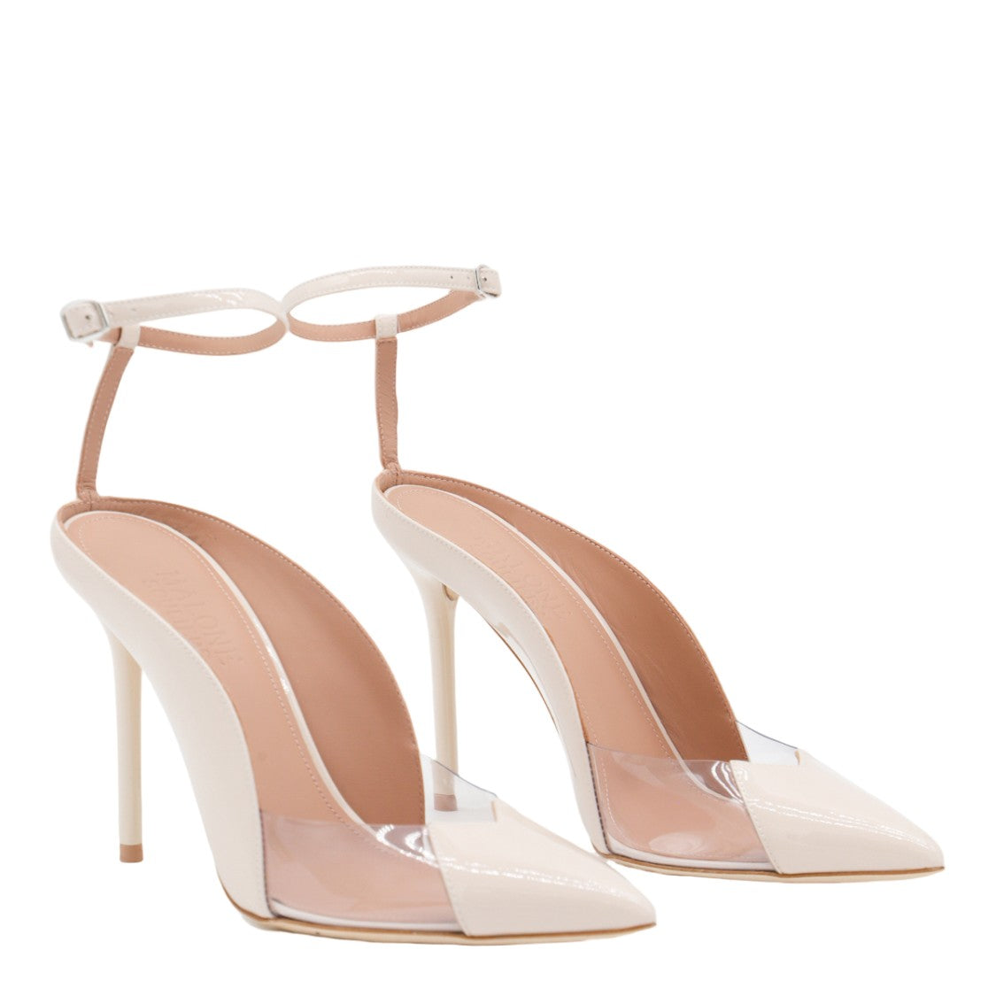 Malone Souliers Pointed Toe High-Heeled Pumps With Transparent Accents
