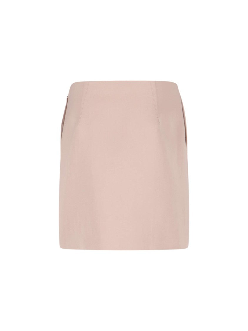 Chloé Satin Mini Skirt Pink