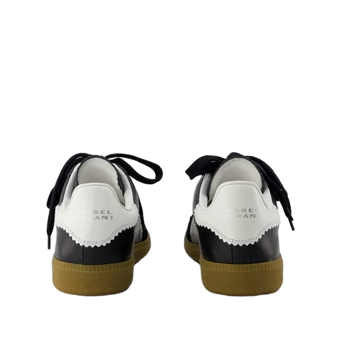 Isabel Marant Perforated Black Sneakers With Glossy Finish