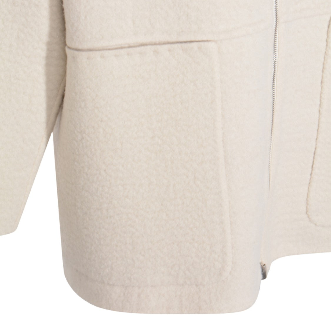Malo Long Hooded Sweater With Front Zipper