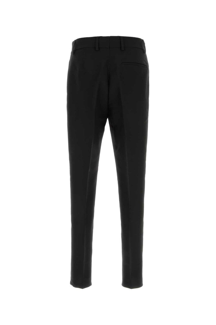 Salvatore Ferragamo Black Viscose Blend Pant