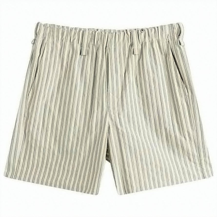 Homme Plissé Issey Miyake Relaxed Fit Shorts With Vertical Stripes And Elastic Waistband