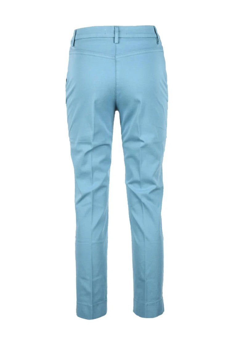 Ago E Filo Ago E Filo Cotton Stretch Trousers - Blue
