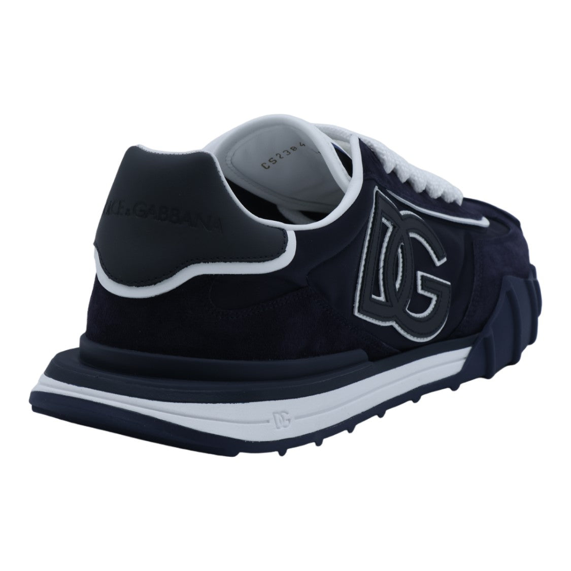 Dolce & Gabbana Dark Base Sneakers With Stitched Logo Patch