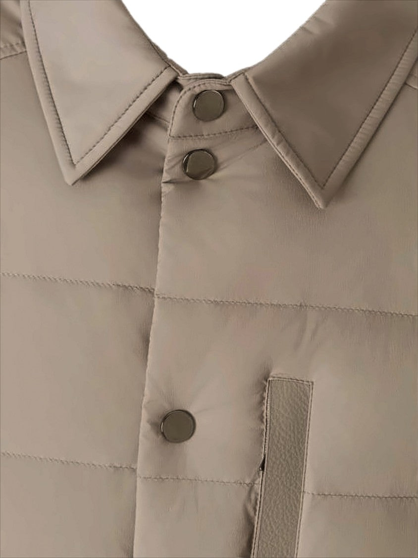 Moncler Boxy Silhouette Padded Jacket With Horizontal Quilting