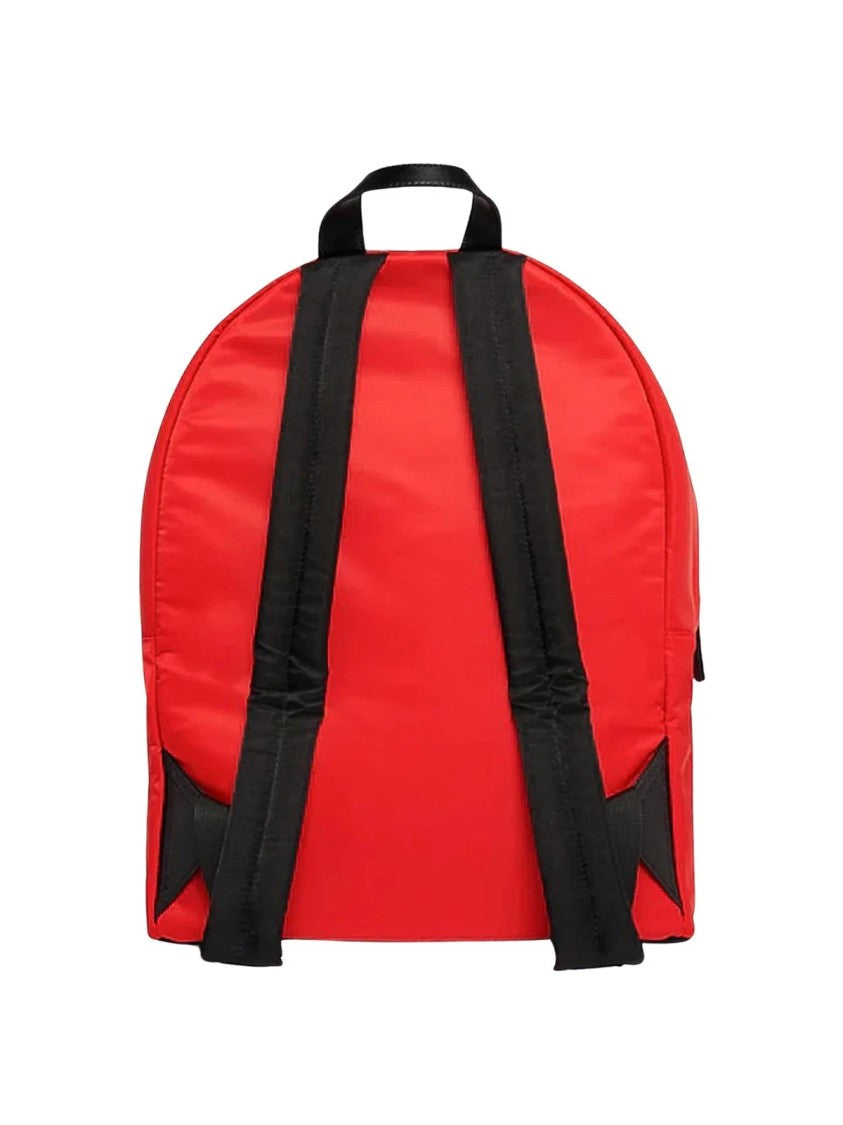 Dsquared2 Red Full-Zip Nylon Backpack