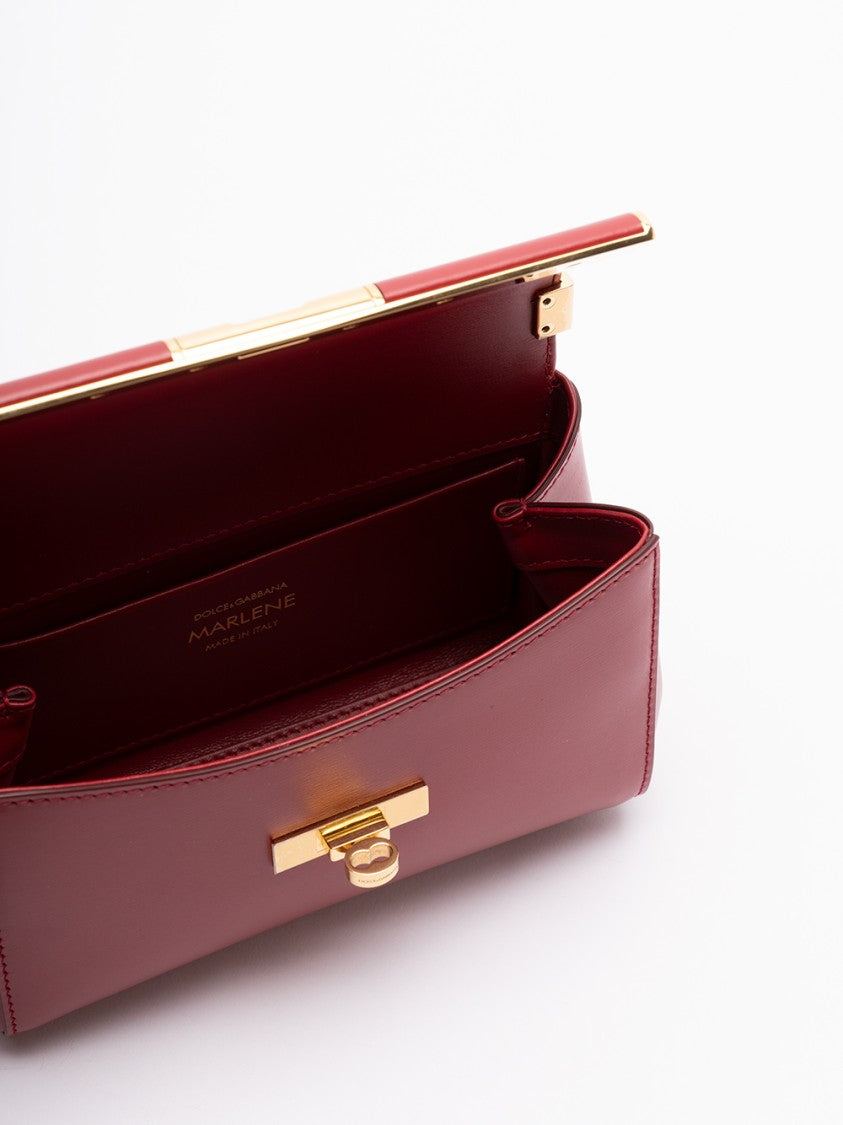 Dolce & Gabbana Structured Red Calf Leather Mini Bag