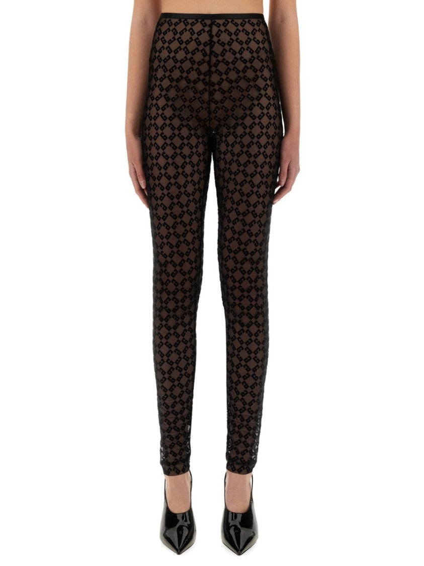Givenchy Monogram Tulle Leggings