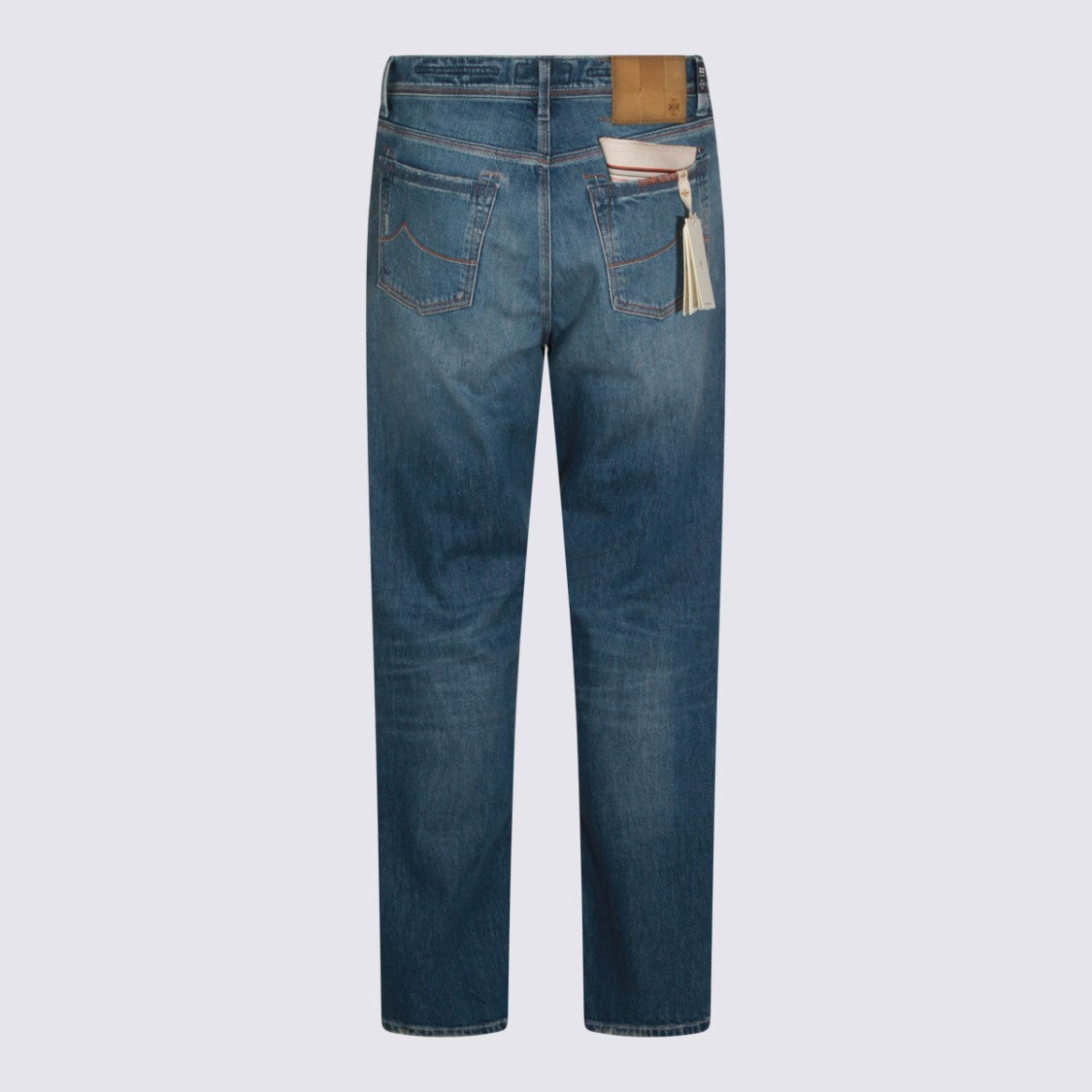 Jacob Cohen Classic Straight-Leg Jeans With Subtle Distressing And Five-Pocket Styling