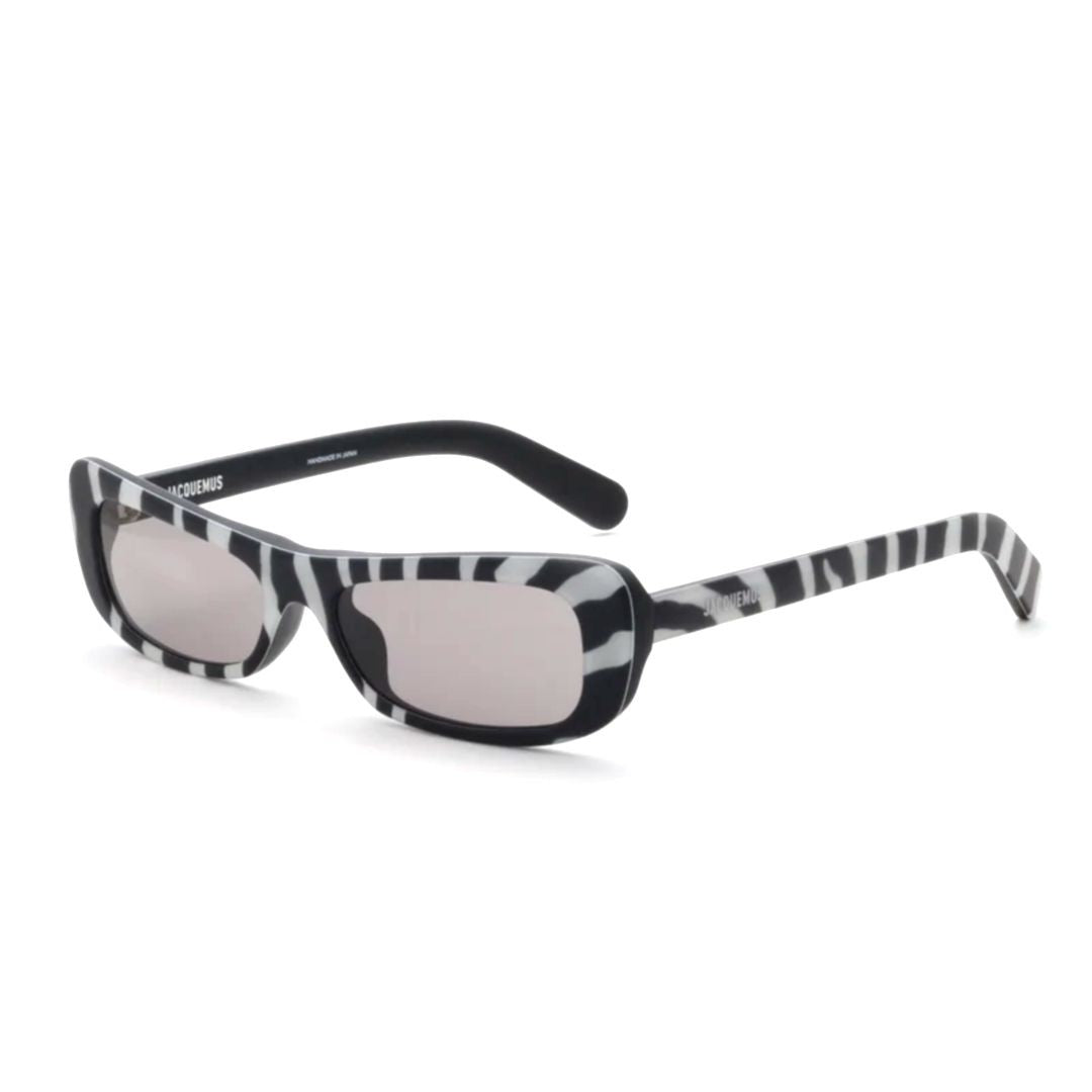 Jacquemus Jac Rectangular Zebra Stripe Sunglasses