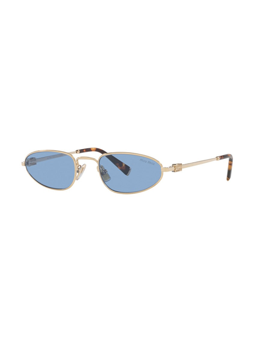 Miu Miu A52s Sole Narrow Oval Tortoiseshell Sunglasses