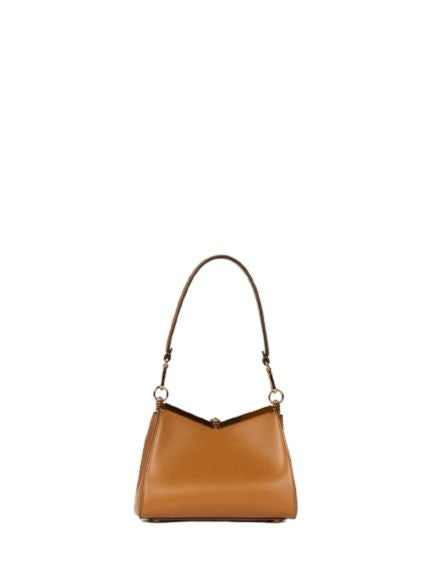 Etro Structured Leather Shoulder Bag With Pegaso Logo