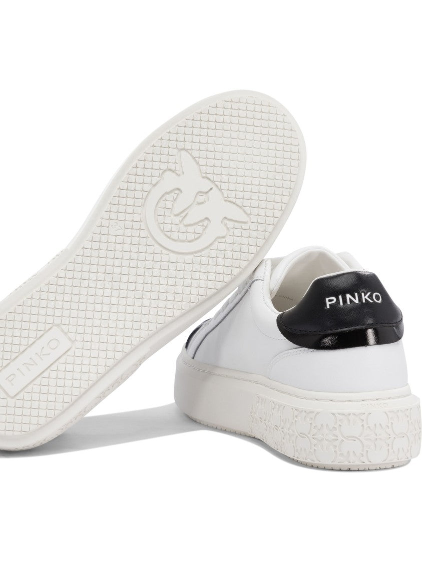 Pinko Slip-On Sneakers With Leather