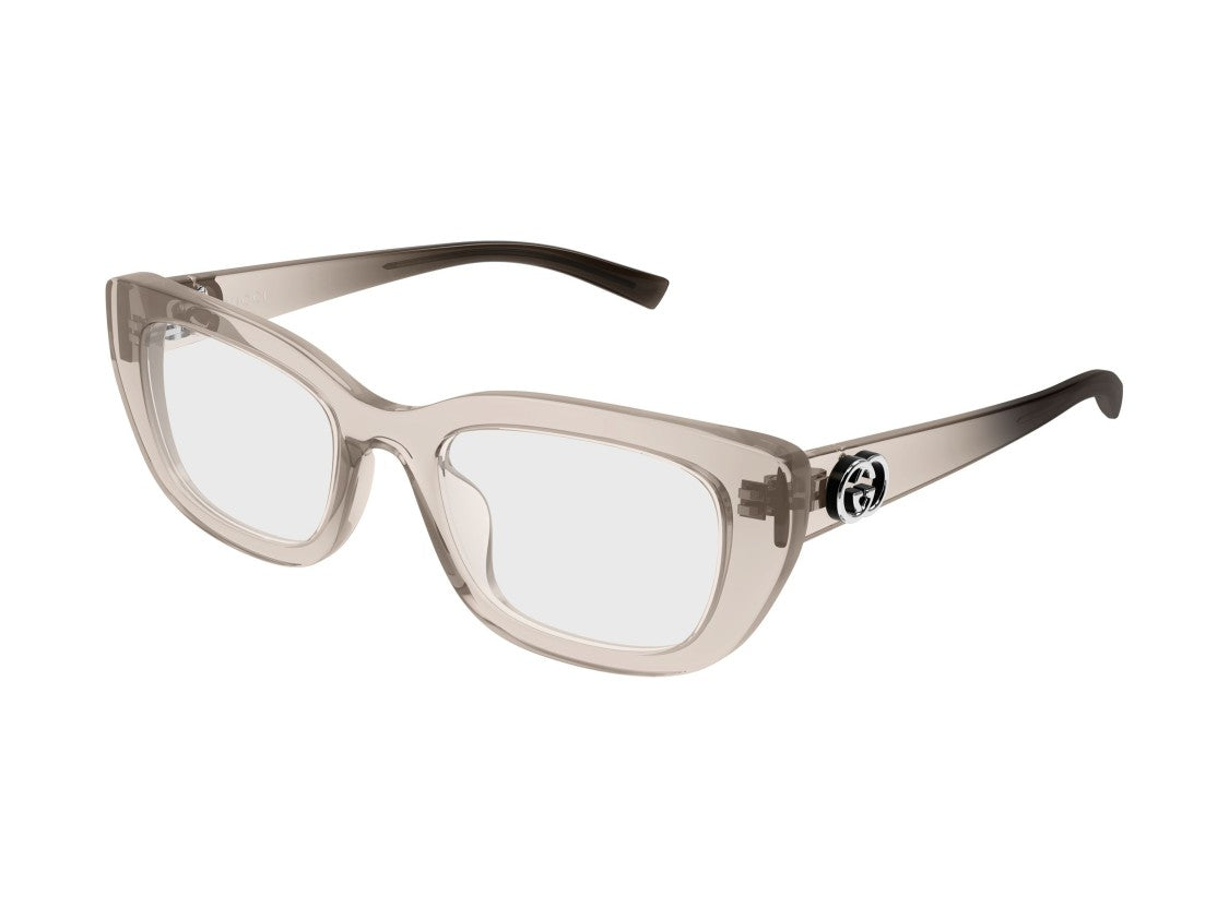 Gucci Taupe Gg2027o Translucent Oversized Square Sunglasses