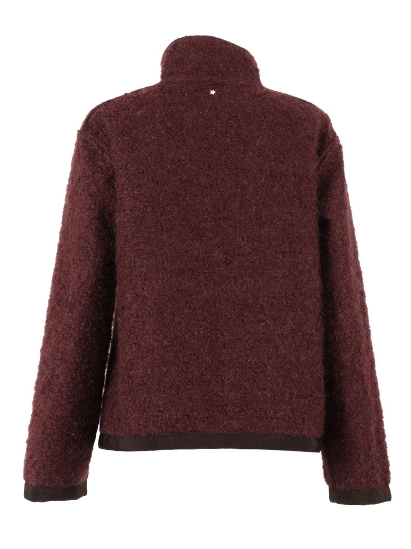 Lorena Antoniazzi Glossy Finish Jacket With High Collar