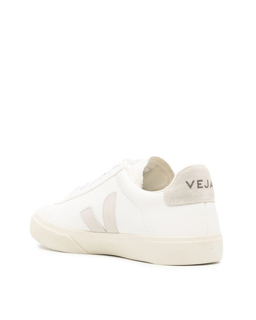 Veja White Campo Leather Sneakers