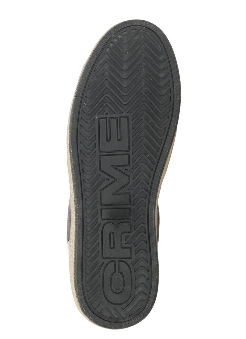 Crime London Multicolor Chelsea Suede Leather Used-Effect Low-Top Sneakers