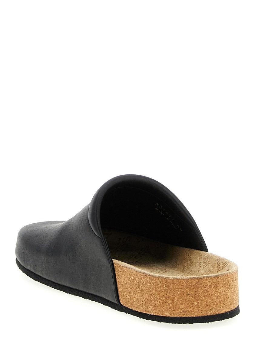 Balenciaga Minimalist Calf Leather Slip-On Clog