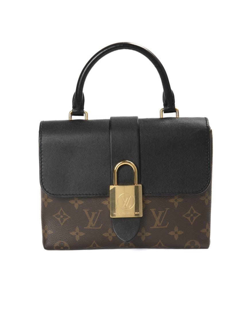 Louis Vuitton Monogram Black Leather Locky Bb Top-Handle Bag