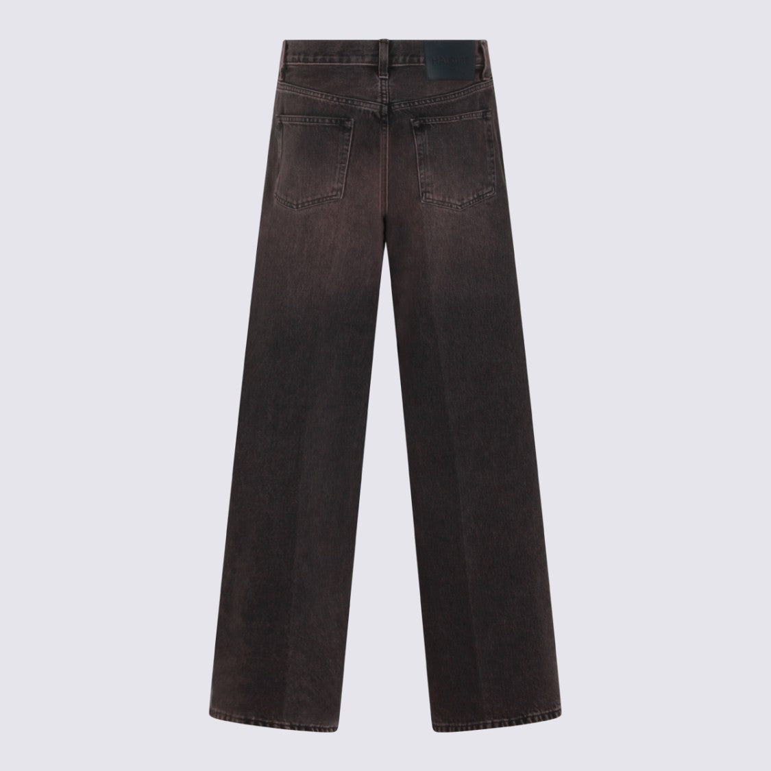 Haikure High-Waisted Straight-Leg Jeans With Faded Black Wash