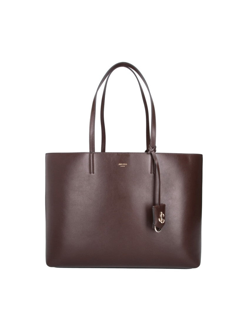 Jimmy Choo Brown Nine2five Calf Leather Tote Bag