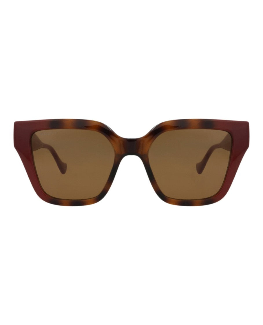 Gucci Square-Frame Injection Sunglasses