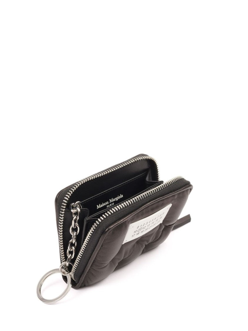Maison Margiela Padded Lambskin Coin Purse With Signature Motif