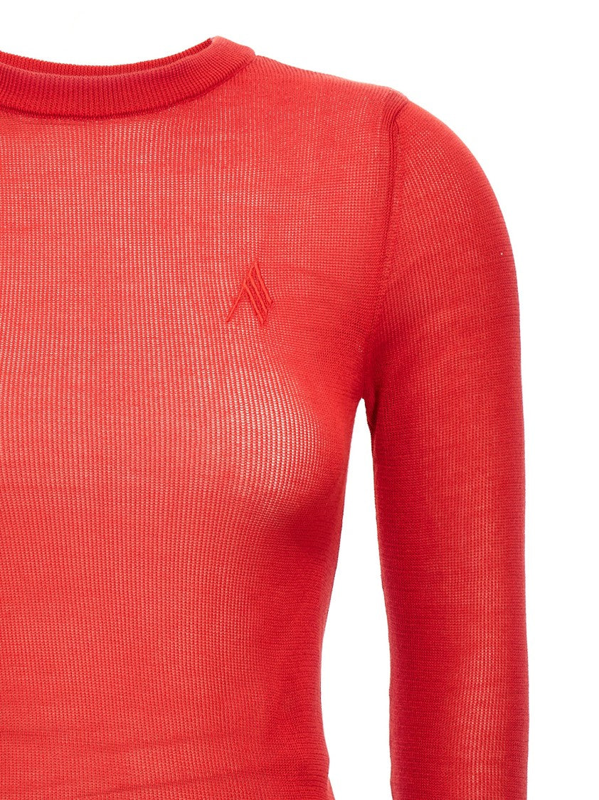 The Attico Two-Material Minidress