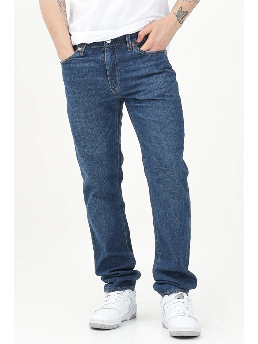 Levi's Blue Linen-Blend Stretch Jeans