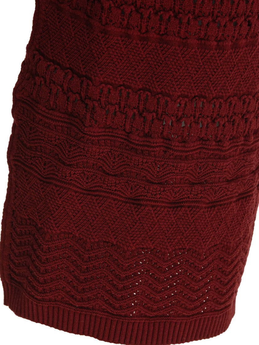 Elie Saab Cut-Out Knit Skirt