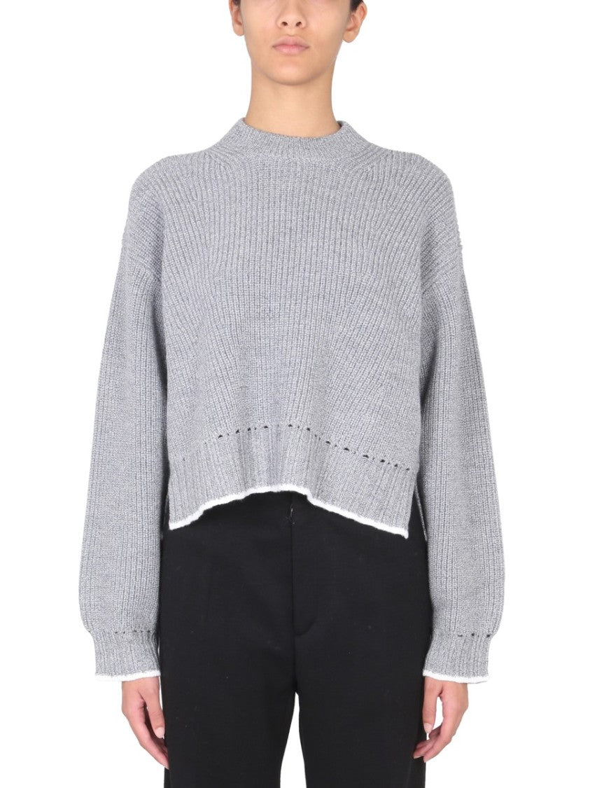 Proenza Schouler X White Label Turn-Neck Wool Jersey Sweater