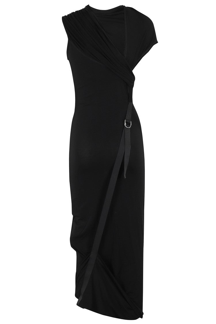 Helmut Lang Bespoke Black Jersey Dress