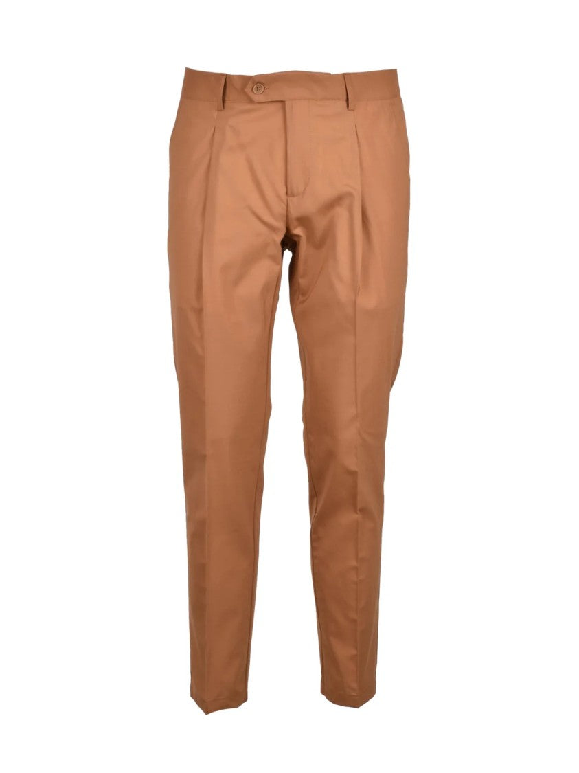 Marsem Gold Virgin Wool Polyester Elastane Men Suit