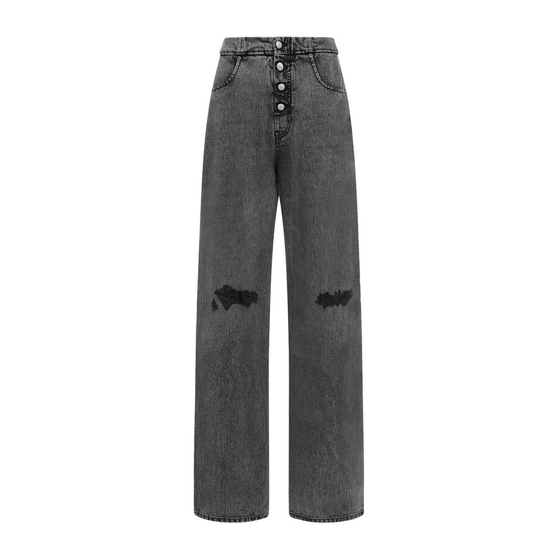 Mm6 By Maison Margiela Black Cotton Jeans