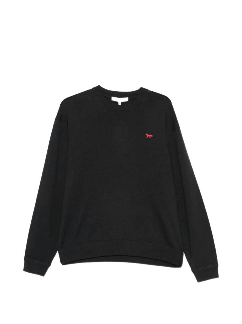 Maison Kitsuné Red Fox Crewneck Wool Sweater
