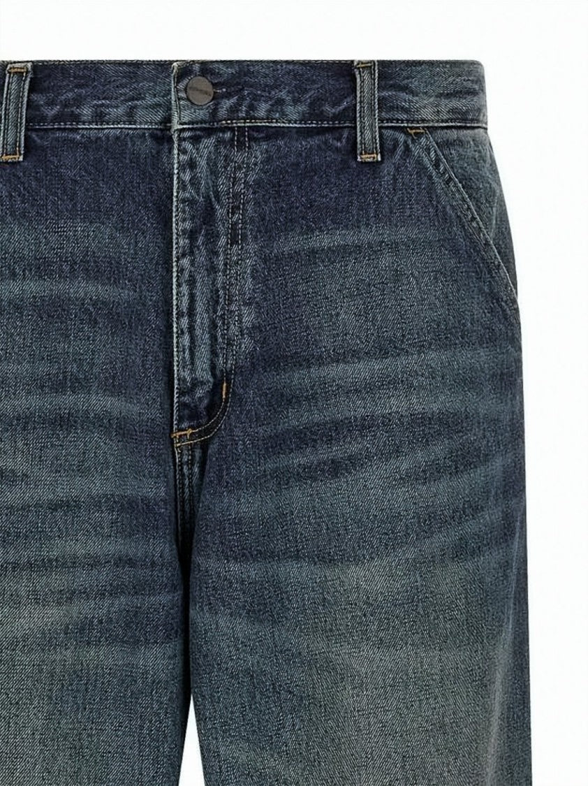 Carhartt Wip Straight-Leg Denim Pants With Subtle Whiskering