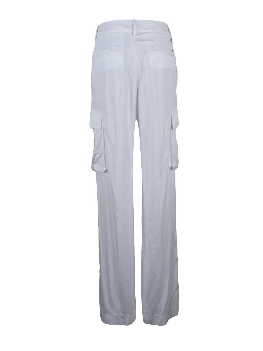 Mason's Cargo Trousers Soft Leg White