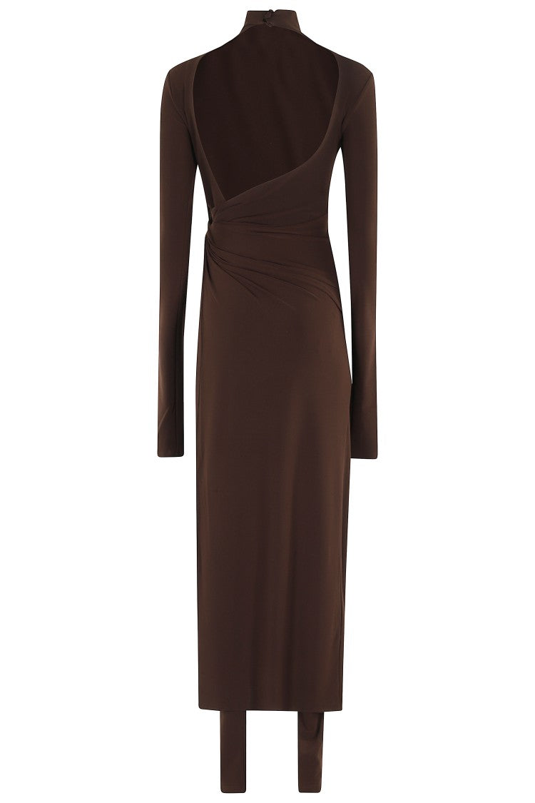 The Andamane Tessa Turtleneck Openback Jumpsuit