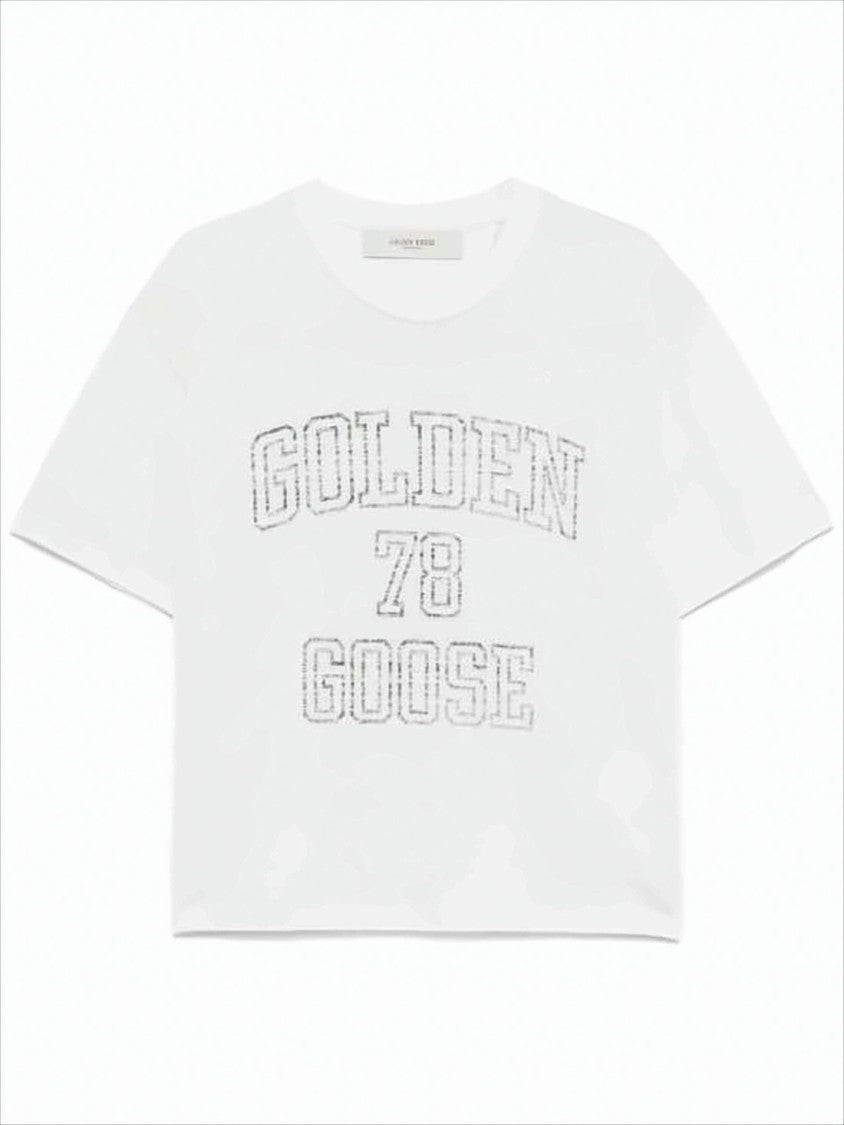 Golden Goose Relaxed-Fit Hemp T-Shirt With Vintage Collegiate Print