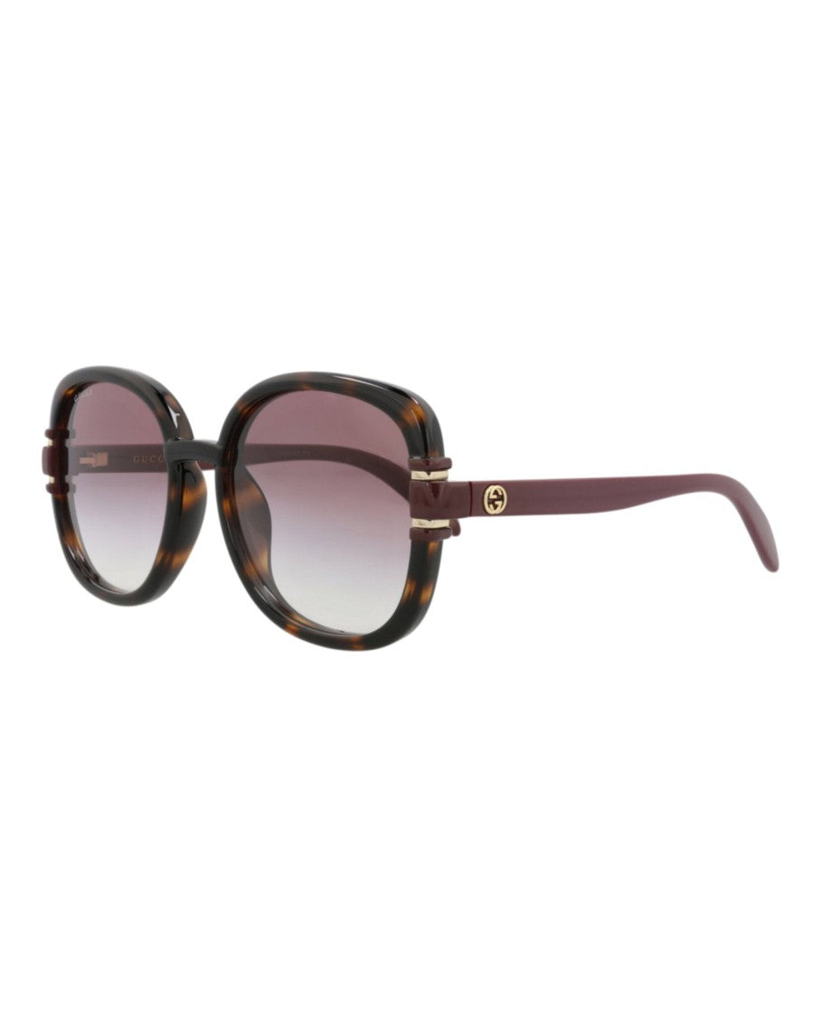 Gucci Square-Frame Injection Sunglasses