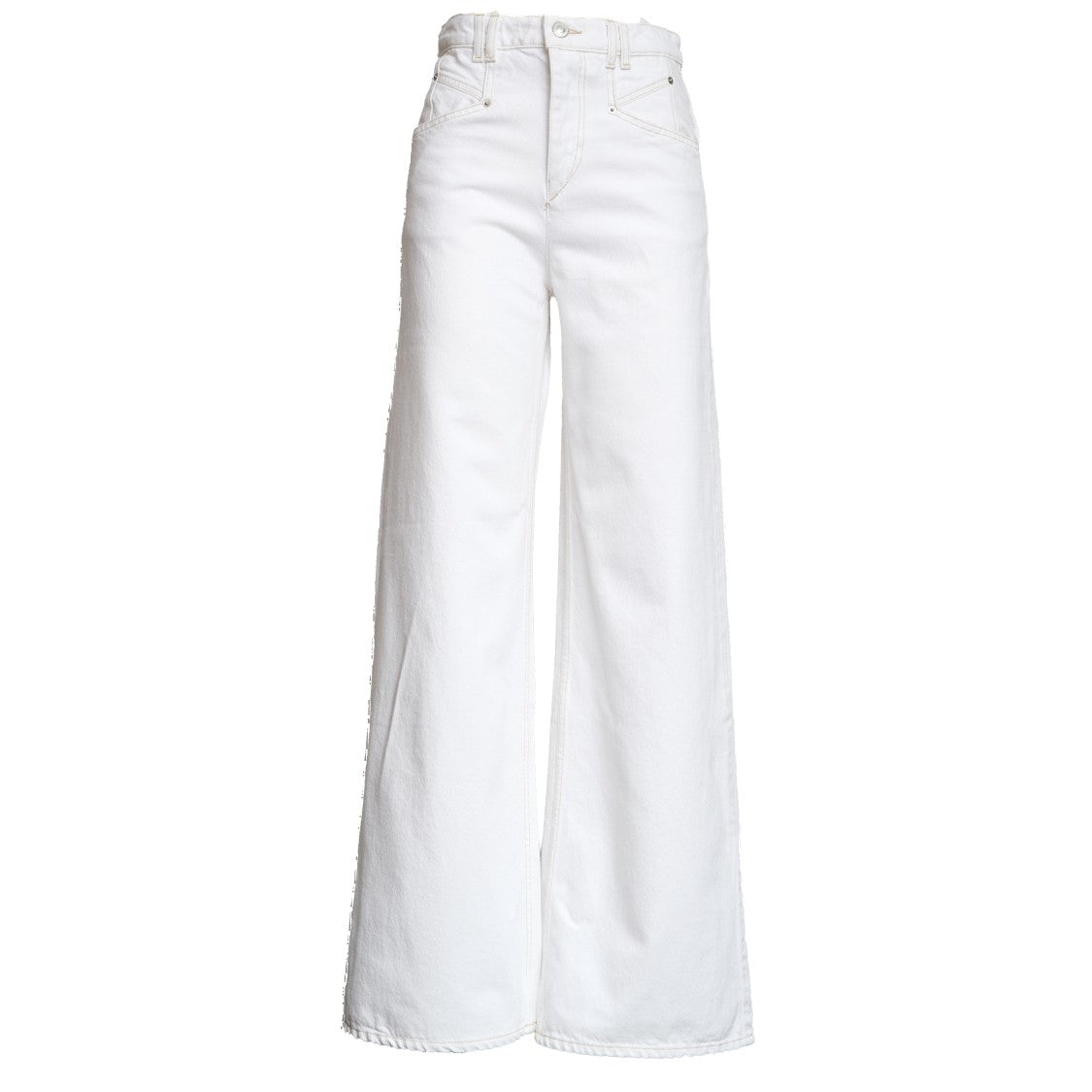 Isabel Marant Lemony High-Waisted Wide-Leg Jeans