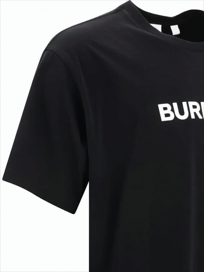 Burberry Short-Sleeve Black T-Shirt With Bold Logo Design