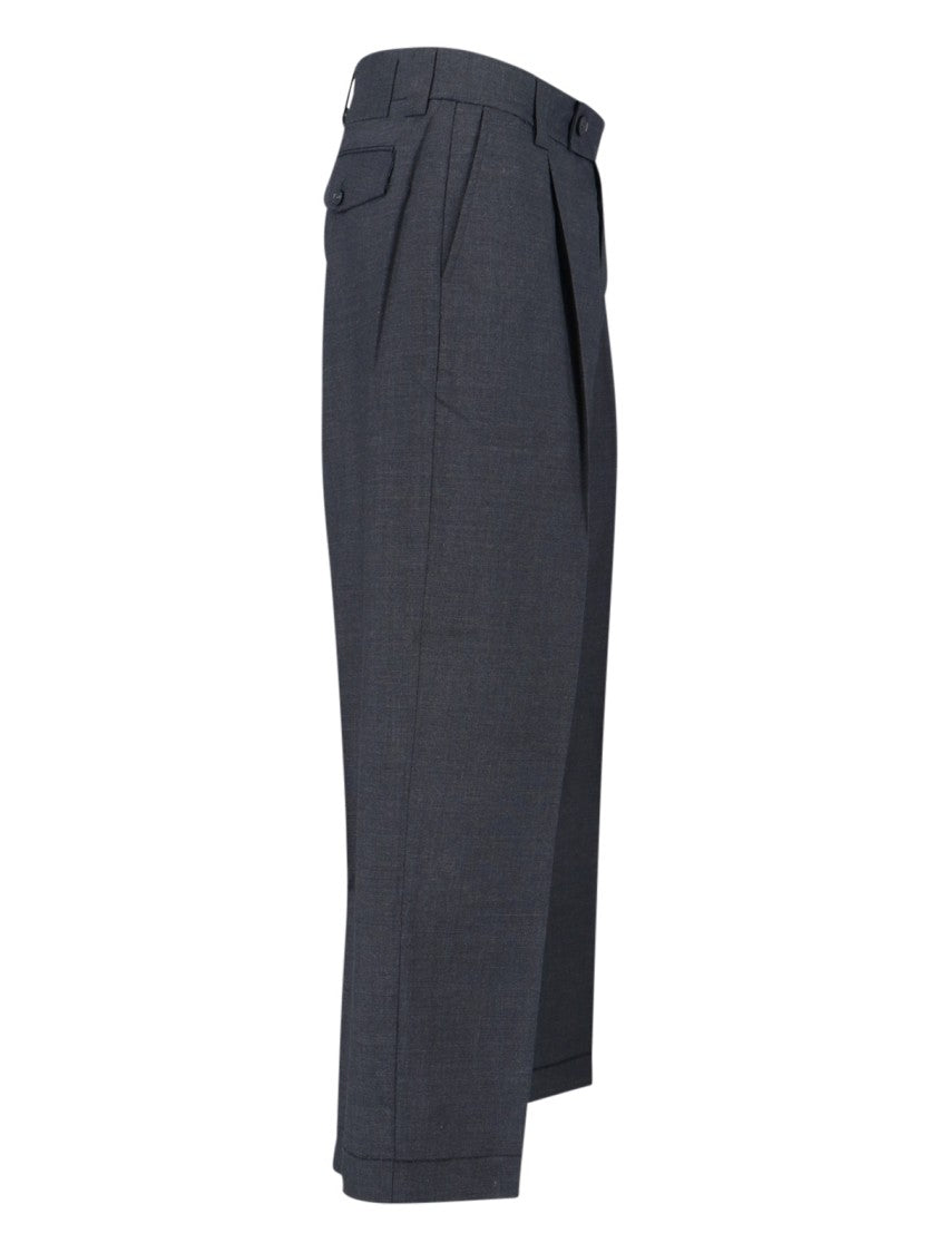 Mfpen Tailored Grey Trousers With Minimalist Design