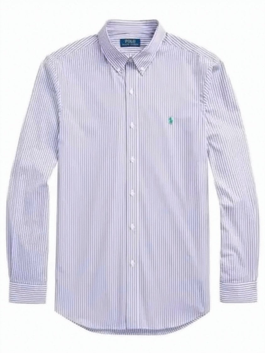 Polo Ralph Lauren Custom Fit Cotton Poplin Stripe Shirt