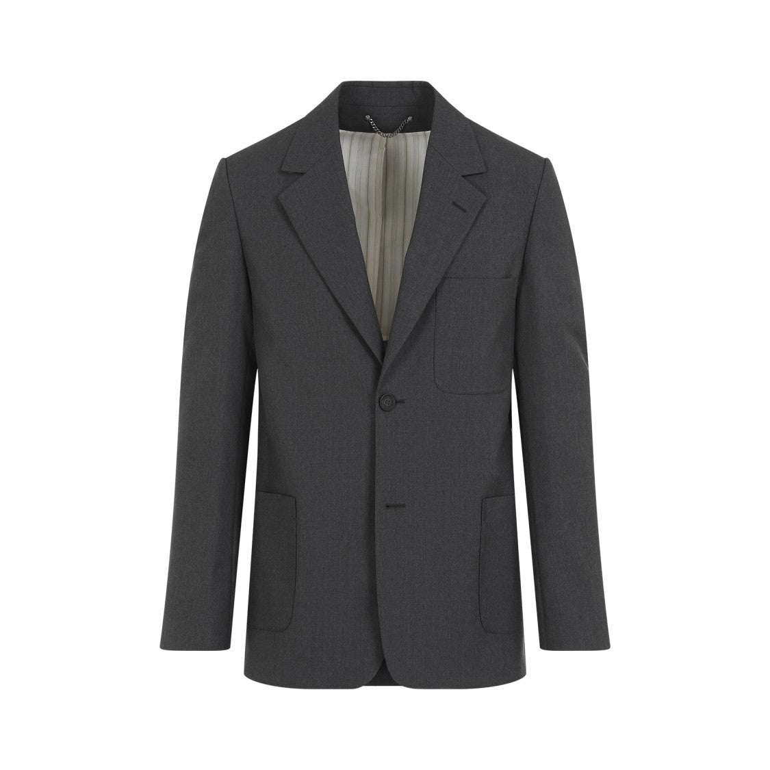 Golden Goose Anthracite Melange Grey Virgin Wool Decontructed Jacket