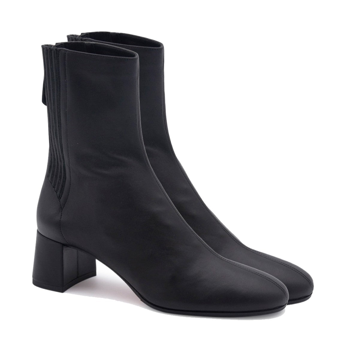 Aquazzura Black Leather Saint Honore Boots
