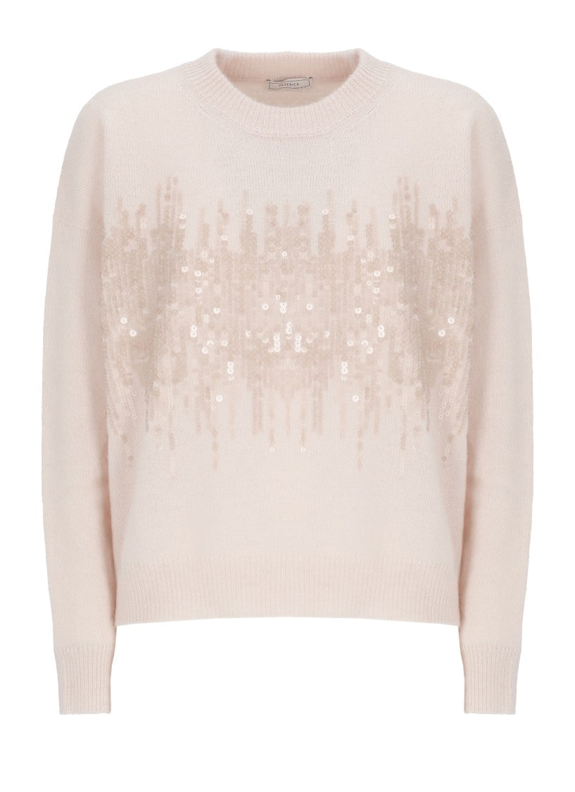 Peserico Tone-On-Tone Sequin Adorned Peserico Sweater