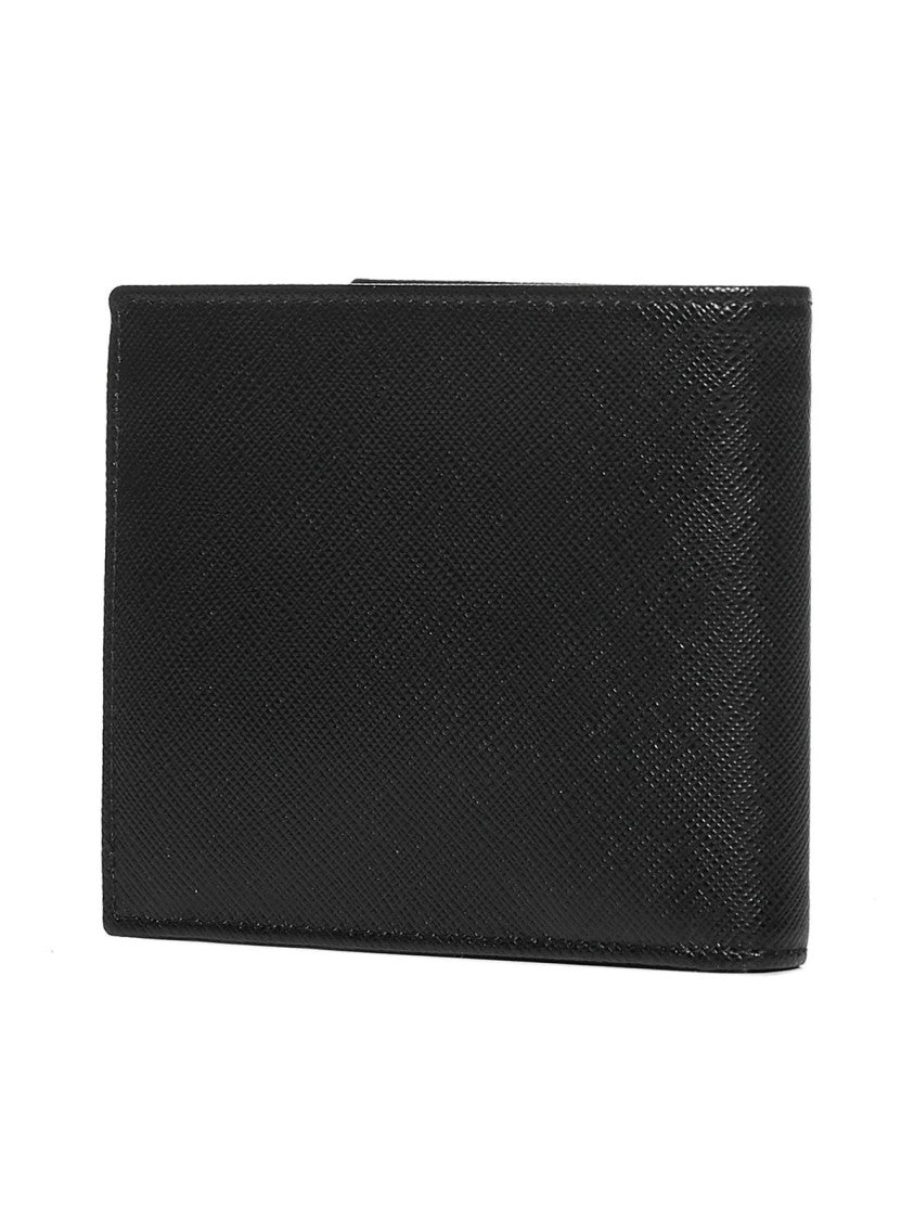 Prada Textured Calf Leather Bifold Wallet